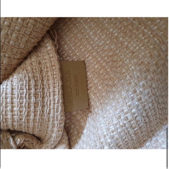 Prada raffia tote bag - Picture 7 of 7